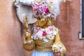 Beautiful lady masks during the Venice carnival