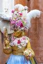 Beautiful lady masks during the Venice carnival