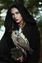 Beautiful lady of the owls