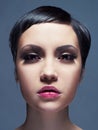 Beautiful lady with short hair Royalty Free Stock Photo