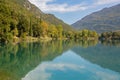 Beautiful Lago di Santa Massenza Lake in Santa Massenza, Trento