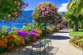 Lago Maggiore - beautiful isola Madre,North Italy. Royalty Free Stock Photo