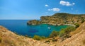 Beautiful lagoon beach in Greek island Aegina