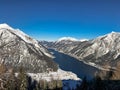 Beautiful lake Achensee in winter, Austria Alps in Tyrol, Austria Royalty Free Stock Photo