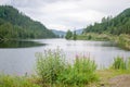 Beautiful lake in Altai mountains and forest Russia Royalty Free Stock Photo