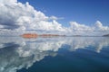 Beautiful Lake Argyle in Western Australia with reflection in the water Royalty Free Stock Photo