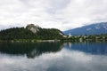 Beautiful lake Bled at its calmest