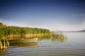 Beautiful lake with boat Royalty Free Stock Photo