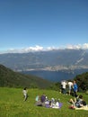 Beautiful lake como Italy above Bellagio