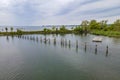 place for relaxing at the lake constance in Hoerbranz, Austria Royalty Free Stock Photo