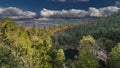 A beautiful lake in the crater of an extinct volcano