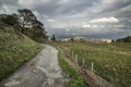 Beautiful Lake District landscape of hills and valleys on stormy Royalty Free Stock Photo