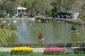 Beautiful lake in Emirgan park, Istanbul