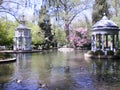 Beautiful Lake Filled With Ducks Of Aranjuez Palace