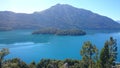 Beautiful lake with heart-shaped islands near Bariloche, Argentina