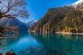 Beautiful lake in Jiuzhaigou national park Royalty Free Stock Photo