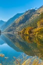 Beautiful lake in Jiuzhaigou national park Royalty Free Stock Photo