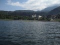 View of Atitlan Lake in Solola, Guatemala, Central America 5 Royalty Free Stock Photo