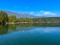 Beautiful Lake McDonald in Glacier National Park by West Glacier in Montana Royalty Free Stock Photo