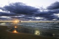 A Beautiful Lake Michigan Sunset Royalty Free Stock Photo