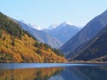Beautiful Lake and Mountain Jiuzhaigou. Nature Reserved. National Park. .Chengdu , Sichuan, China. Royalty Free Stock Photo