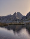 Lake in Retezat, Romanian Carpathians Royalty Free Stock Photo