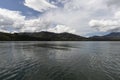 beautiful lake and mountains landscape with watter refflection Royalty Free Stock Photo