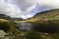 Beautiful lake and Mountains Sun and cloud. Ogwen Cottage, Snowdonia, Wales Royalty Free Stock Photo