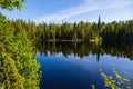 Beautiful Lake nature reserve on the island of Valaam Royalty Free Stock Photo