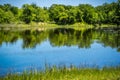 A beautiful lake park in Hagerman Wildlife Refuge, Texas Royalty Free Stock Photo