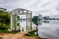 quiet and nice place beside Inya lake, Yangon, Myanmar, June-2017