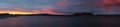 Beautiful Lake Powell Sunset and Storm Panorama Royalty Free Stock Photo