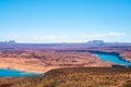Beautiful lake Powell view in the middle of the Arizona Royalty Free Stock Photo