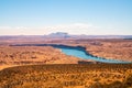 Beautiful lake Powell view in the middle of the Arizona Royalty Free Stock Photo