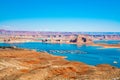 Beautiful lake Powell view in the middle of the Arizona Royalty Free Stock Photo