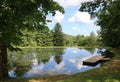 Beautiful Lake with reflections Royalty Free Stock Photo