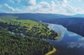 Beautiful lake scenery from Apuseni mountains Romania Royalty Free Stock Photo