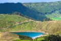 Beautiful lake of Sete Cidades, Azores, Portugal Europe Royalty Free Stock Photo