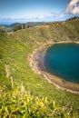 Beautiful lake of Sete Cidades, Azores, Portugal Europe Royalty Free Stock Photo