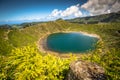 Beautiful lake of Sete Cidades, Azores, Portugal Europe Royalty Free Stock Photo