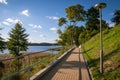 Beautiful lake in summer day