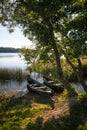 Beautiful lake in summer day