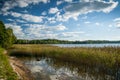 Beautiful lake in summer day