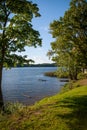 Beautiful lake in summer day