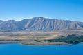 Beautiful Lake Tekapo view from the summit of Mount John Royalty Free Stock Photo