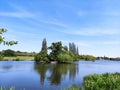 The Beautiful Lake and Trees in Danson Park,  at Bexleyheath, UK Royalty Free Stock Photo