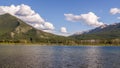 Beautiful Lake Vermilion in the mountains of Banff National Park.