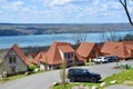 Beautiful lakefront color houses