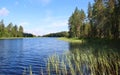 Beautiful lakes and forests of Finland Royalty Free Stock Photo