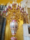 Beautiful lamp in the Golden Room of the Winter Palace